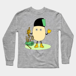 Bagpipe Egghead Long Sleeve T-Shirt